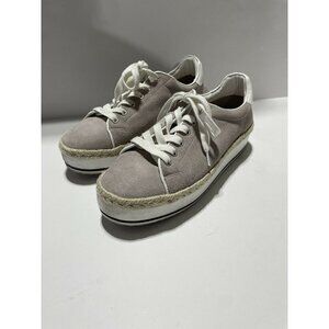 Steve Madden Rule Platform Suede Taupe Sneakers Size 9.5